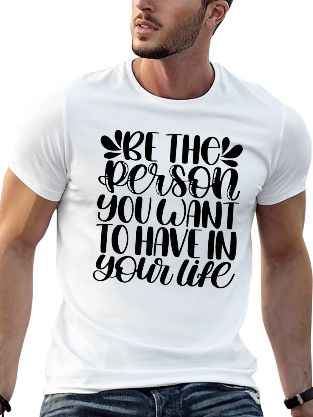 Be the Person Black Graphic Tee