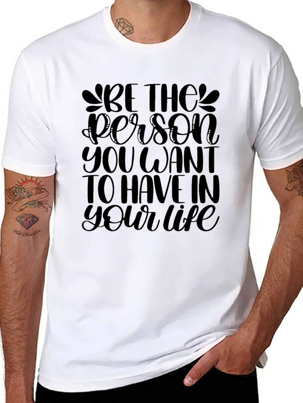 Be the Person Black Graphic Tee