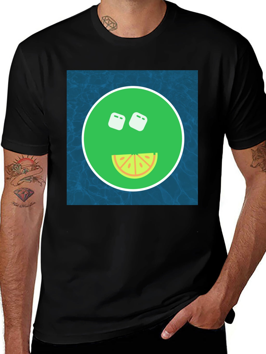 Cool Lime Slice Graphic Tee - Summer Vibes