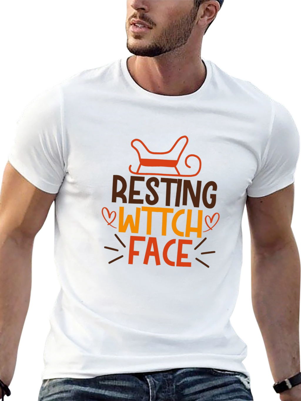 Resting Witch Face Graphic Tee