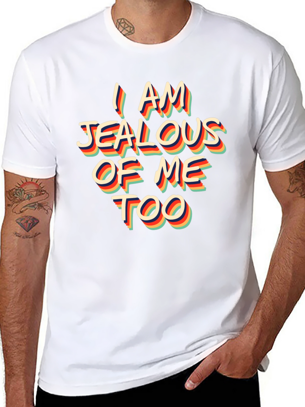 Jealous of Me Too Retro Graphic Tee