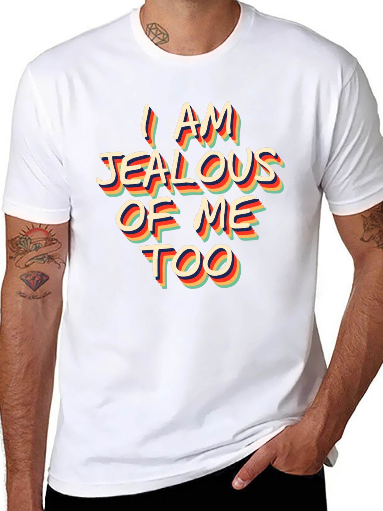 Jealous of Me Too Retro Graphic Tee