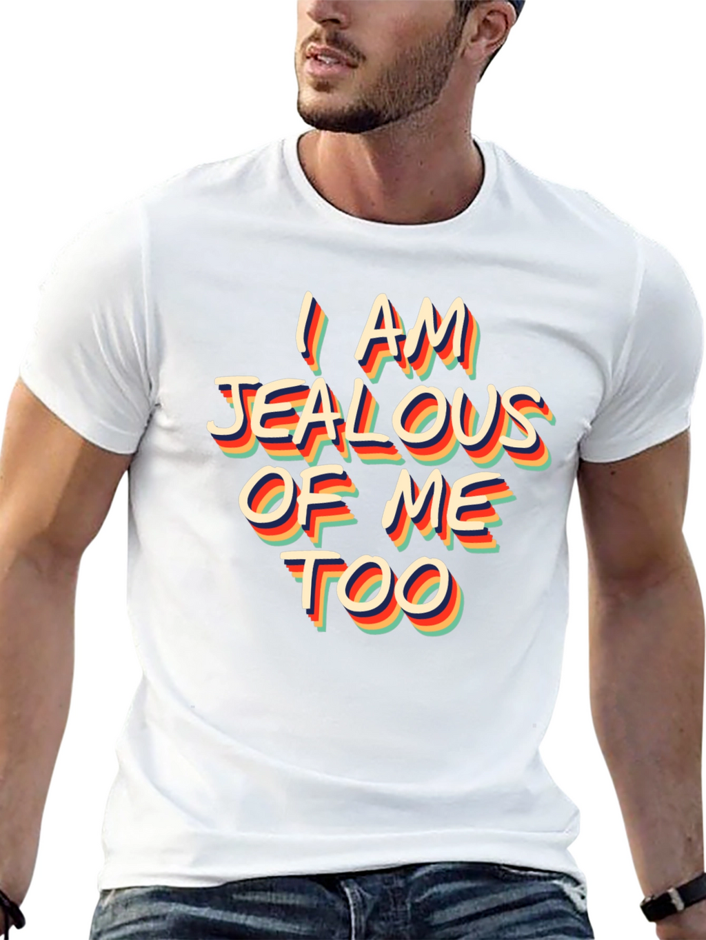 Jealous of Me Too Retro Graphic Tee
