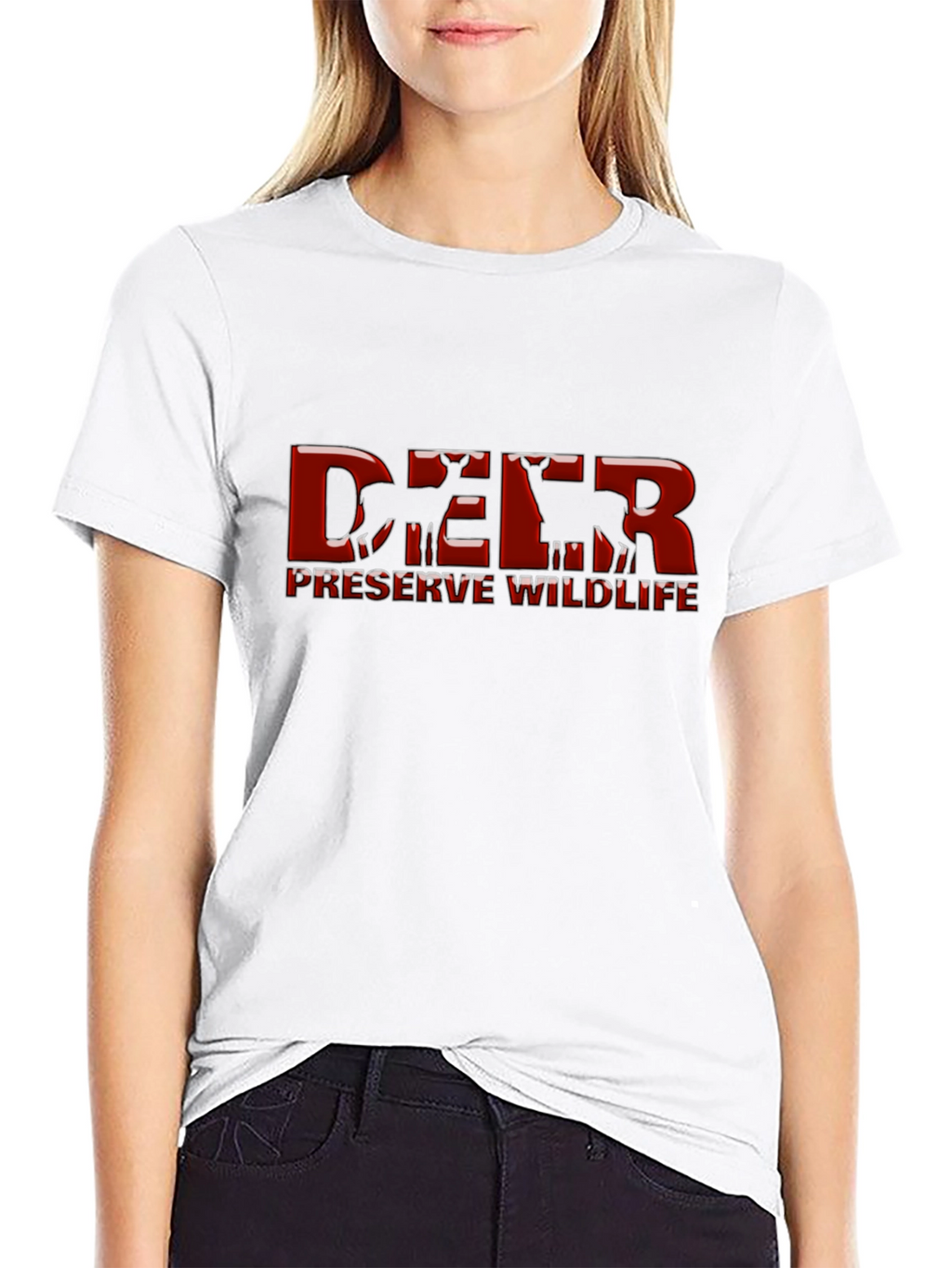 Deer Preserve Wildlife Graphic T-Shirt