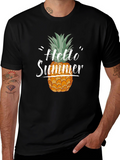 Hello Summer Pineapple Graphic Tee
