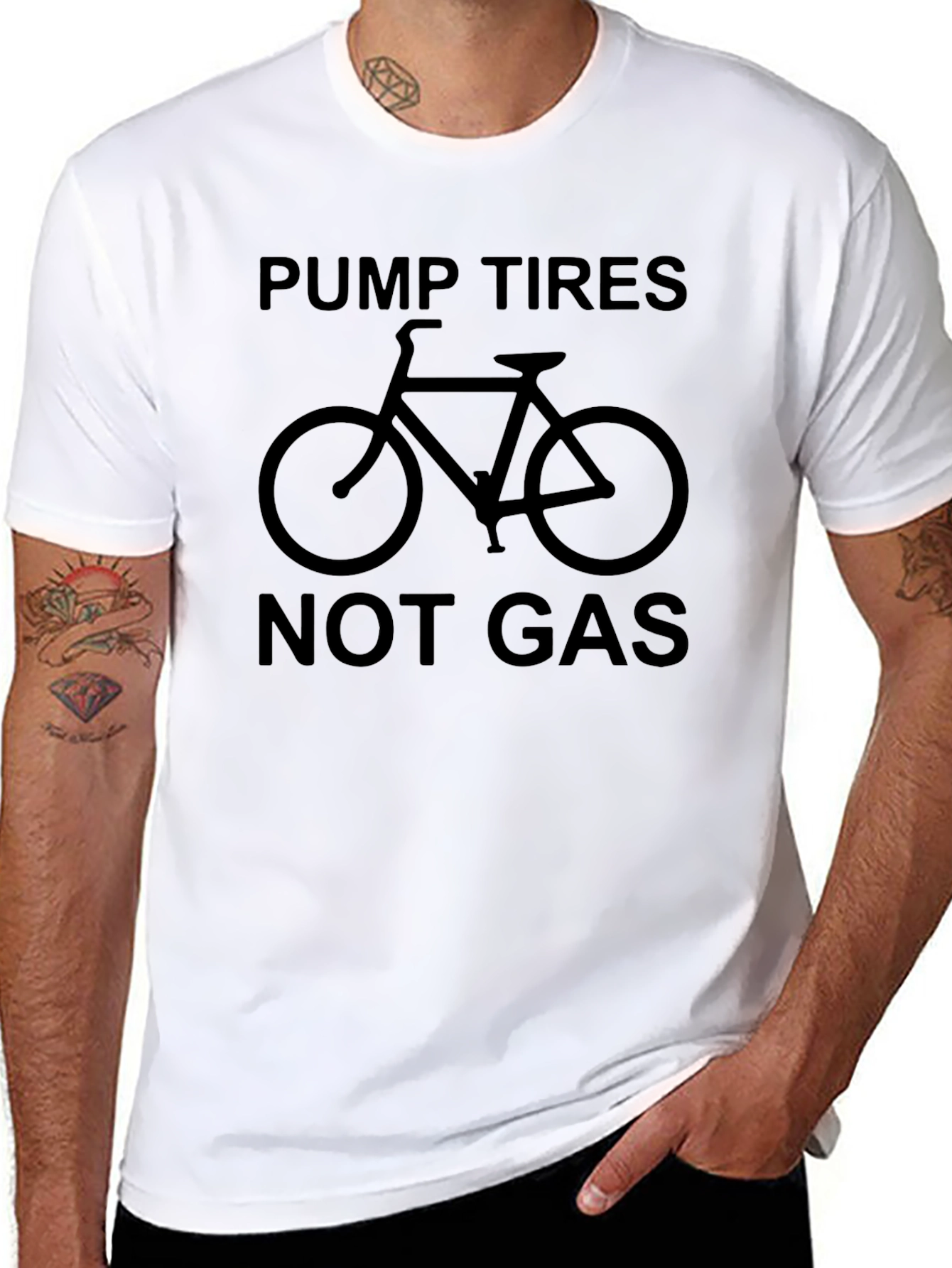 Pump Tires Not Gas Graphic T-Shirt