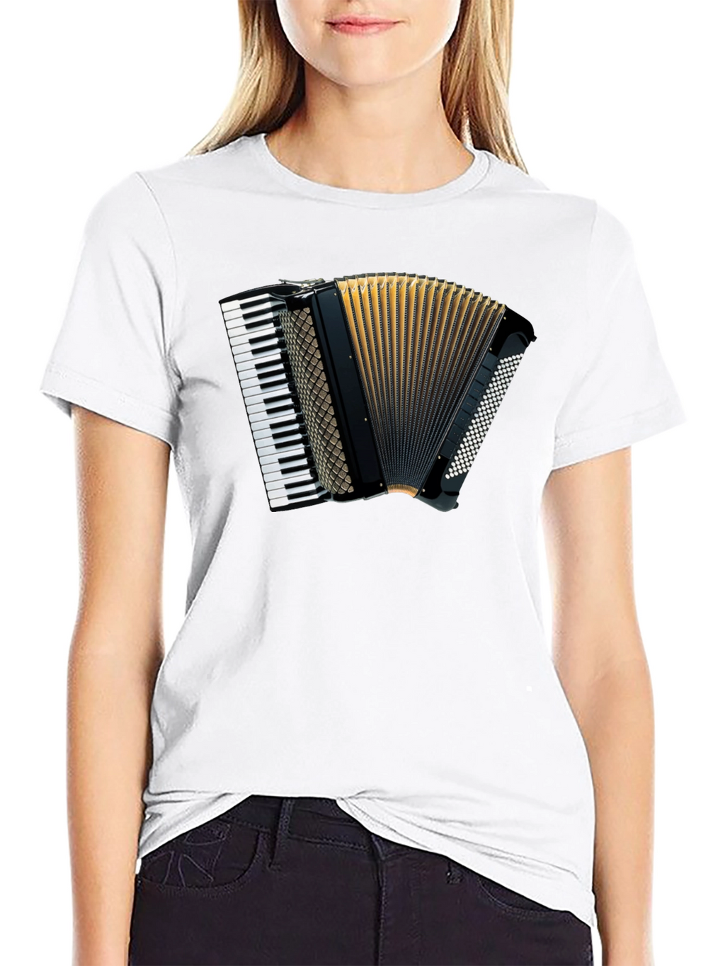 Accordion Graphic Tee - Musical Style