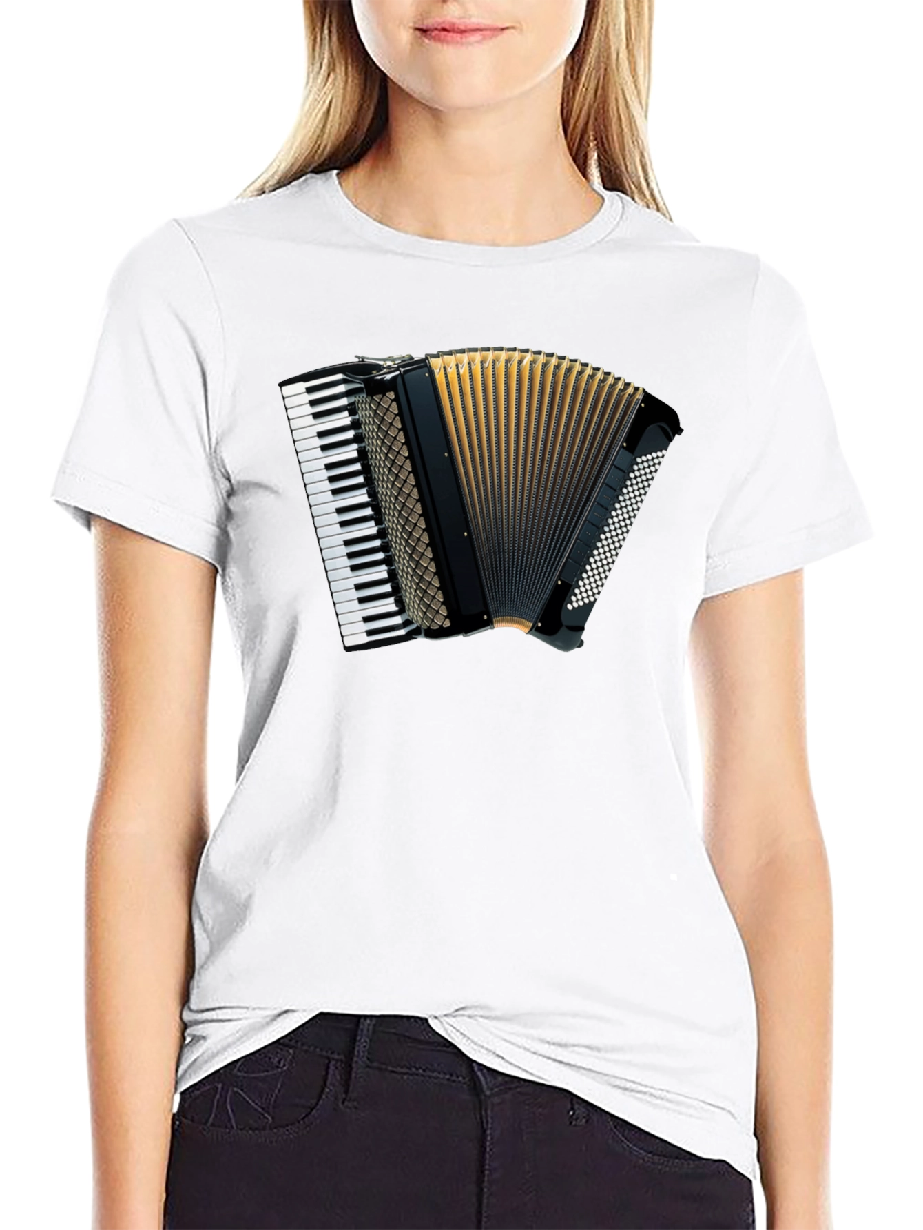 Accordion Graphic Tee - Musical Style