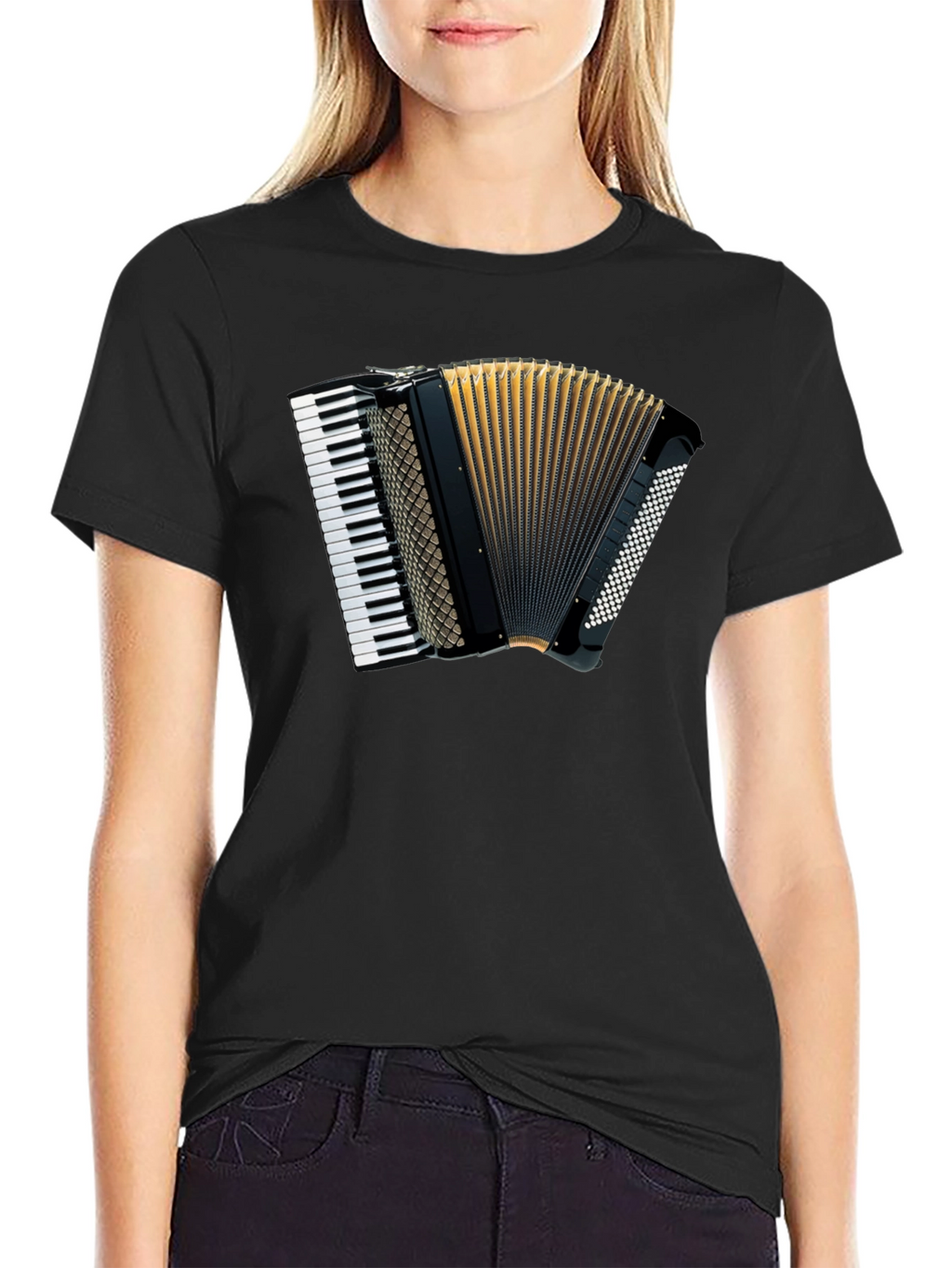 Accordion Graphic Tee - Musical Style