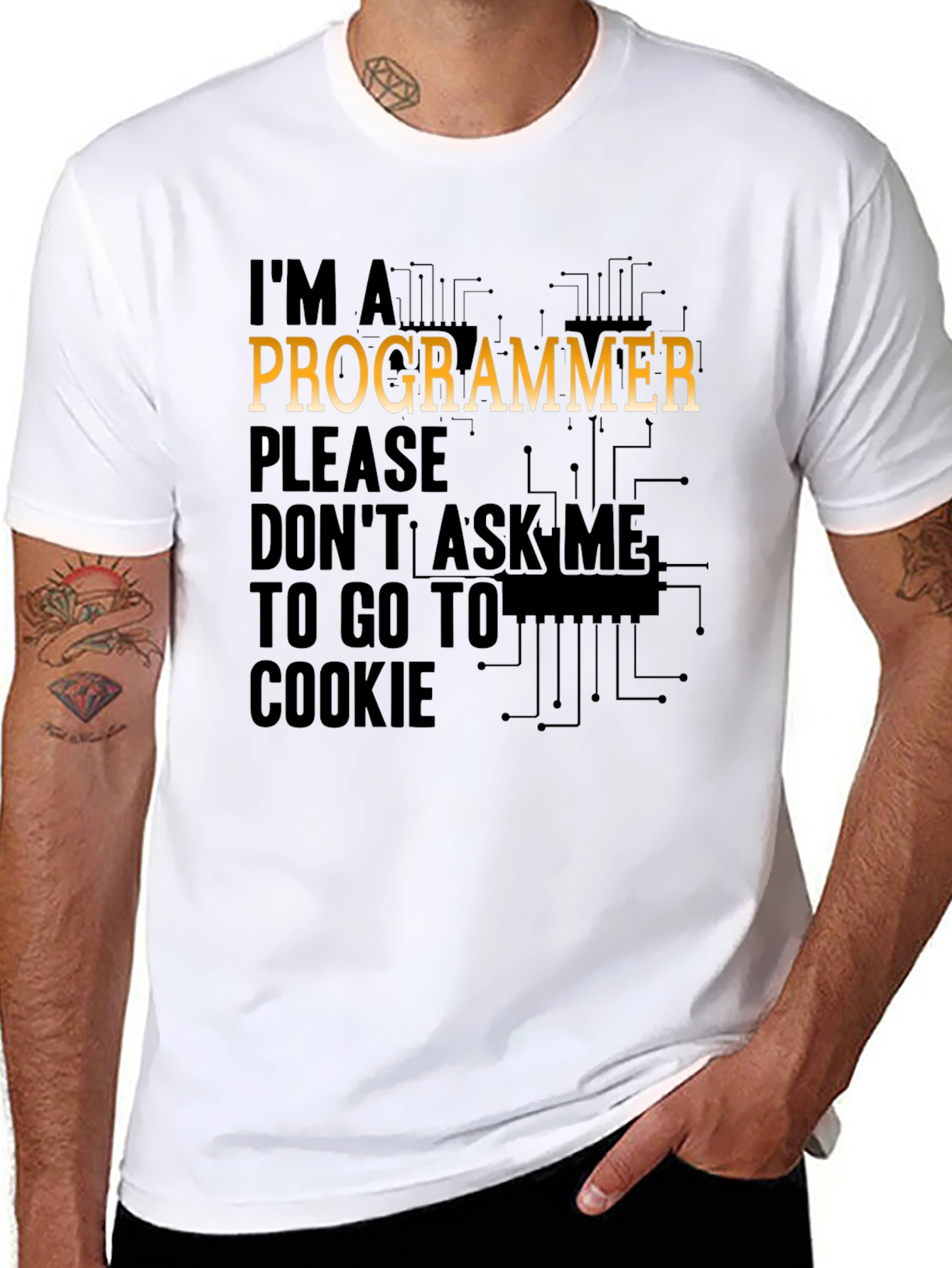 Programmer T-Shirt: Dont Ask Me to Go to Cookie!