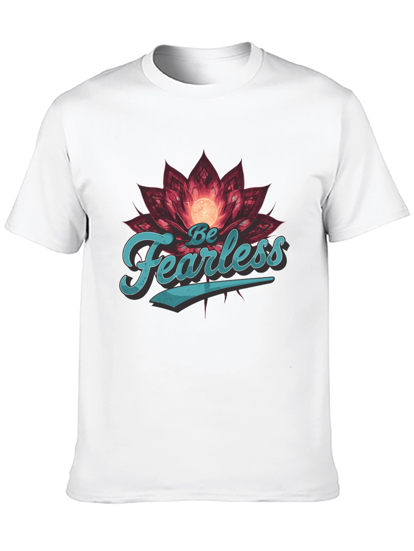 Be Fearless Graphic Tee - Lotus Design