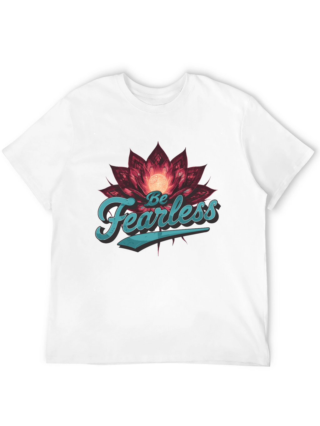 Be Fearless Graphic Tee - Lotus Design