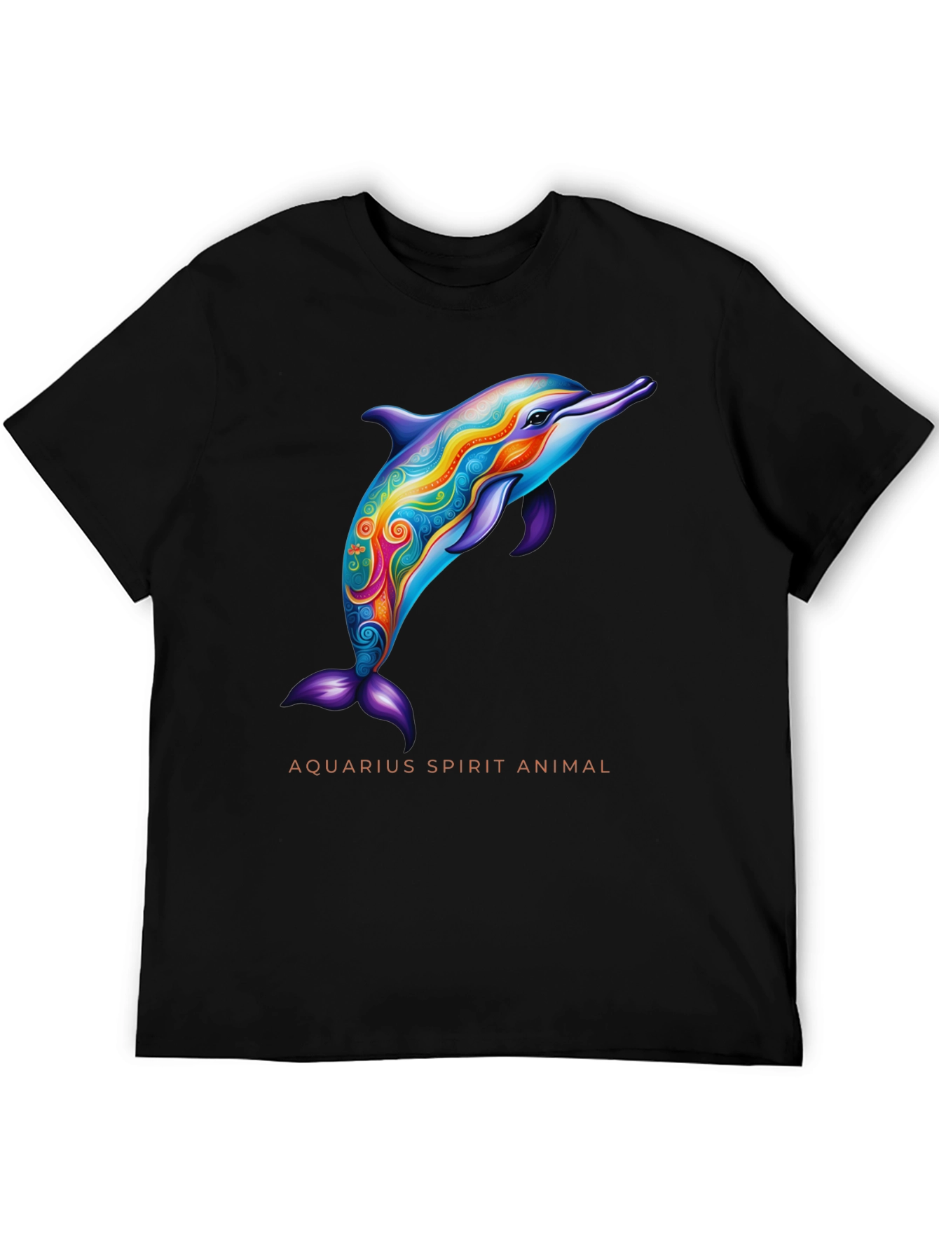 Aquarius Spirit Animal Dolphin Graphic Tee