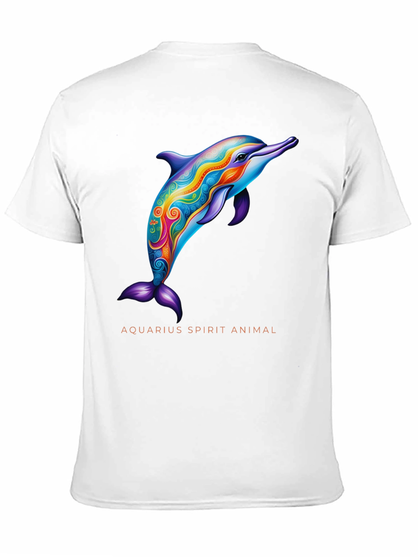 Aquarius Spirit Animal Dolphin Graphic Tee