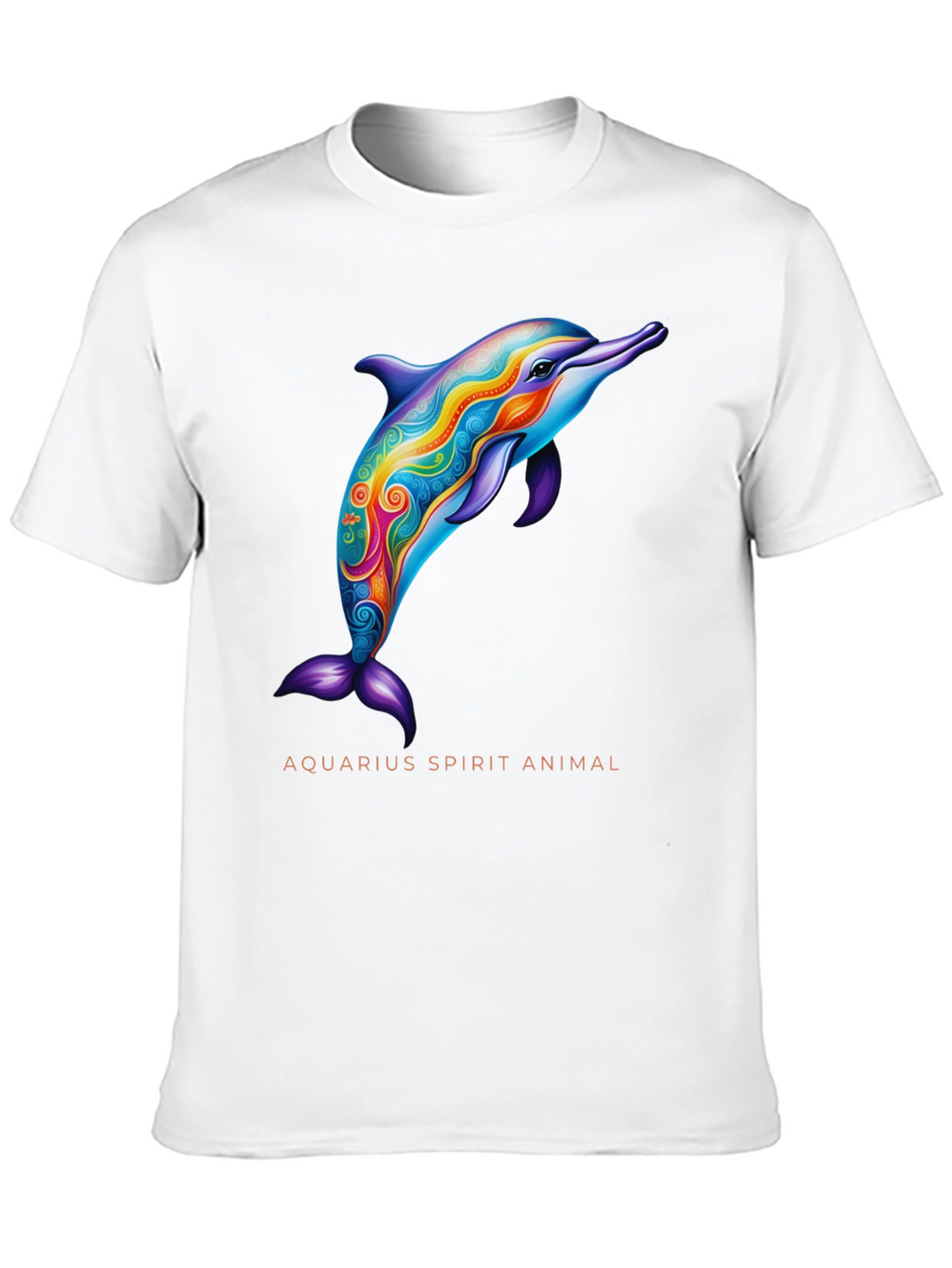 Aquarius Spirit Animal Dolphin Graphic Tee
