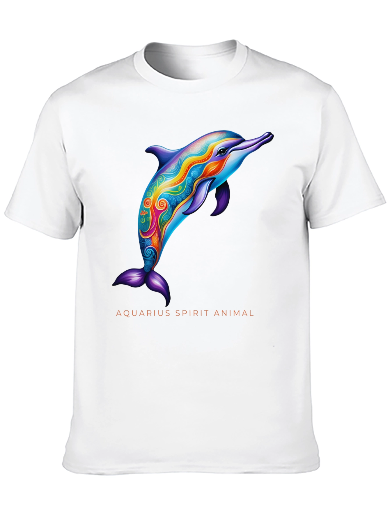 Aquarius Spirit Animal Dolphin Graphic Tee
