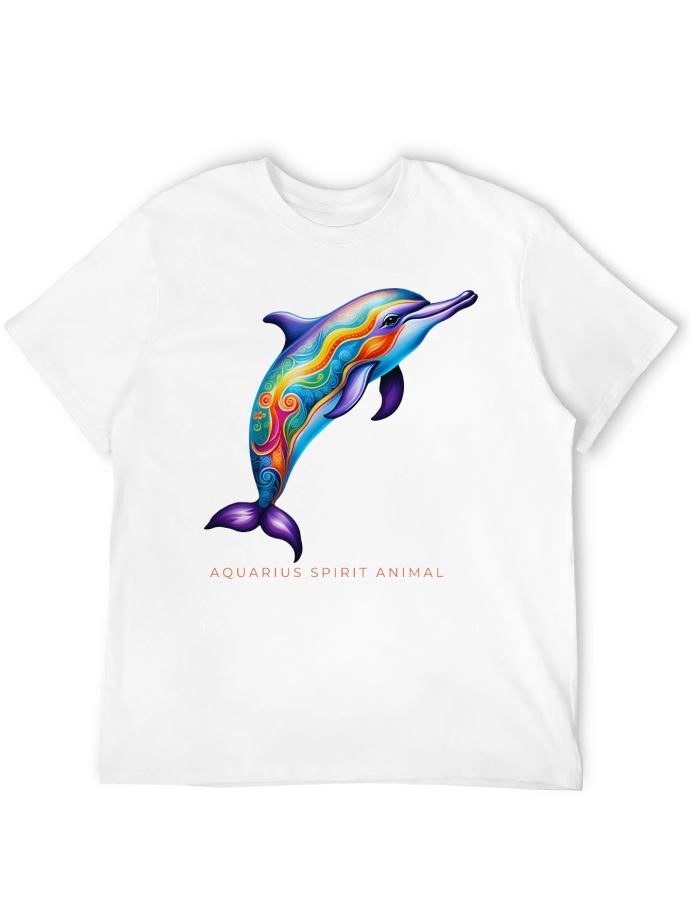 Aquarius Spirit Animal Dolphin Graphic Tee
