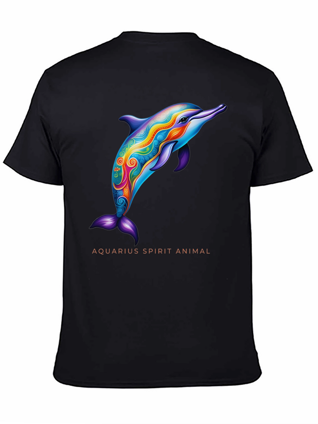 Aquarius Spirit Animal Dolphin Graphic Tee