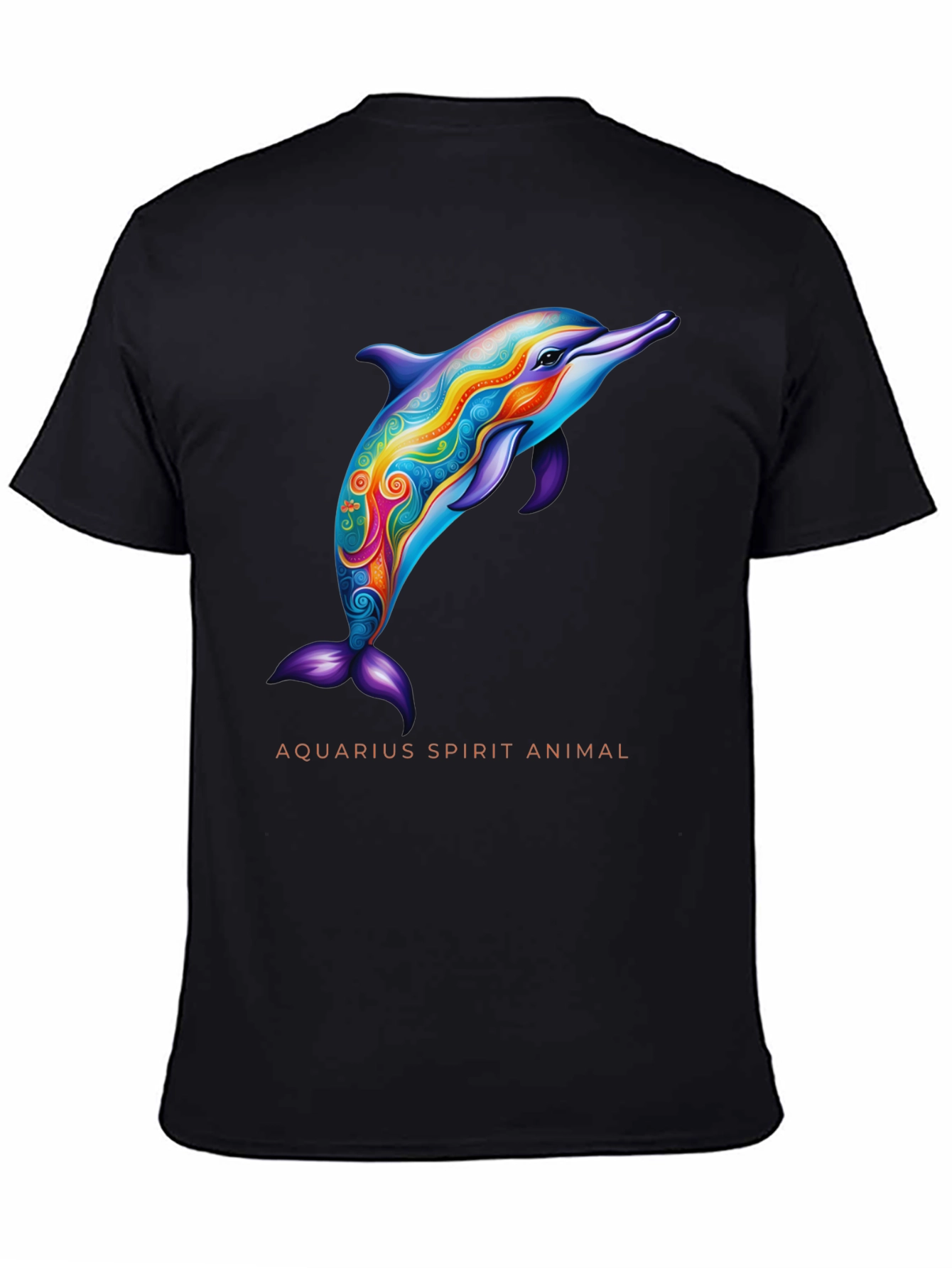 Aquarius Spirit Animal Dolphin Graphic Tee