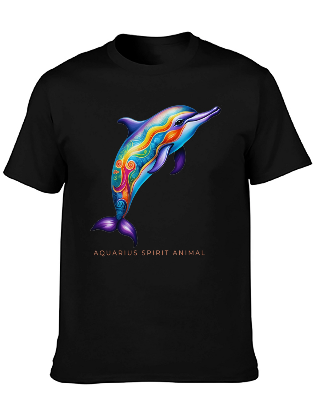 Aquarius Spirit Animal Dolphin Graphic Tee