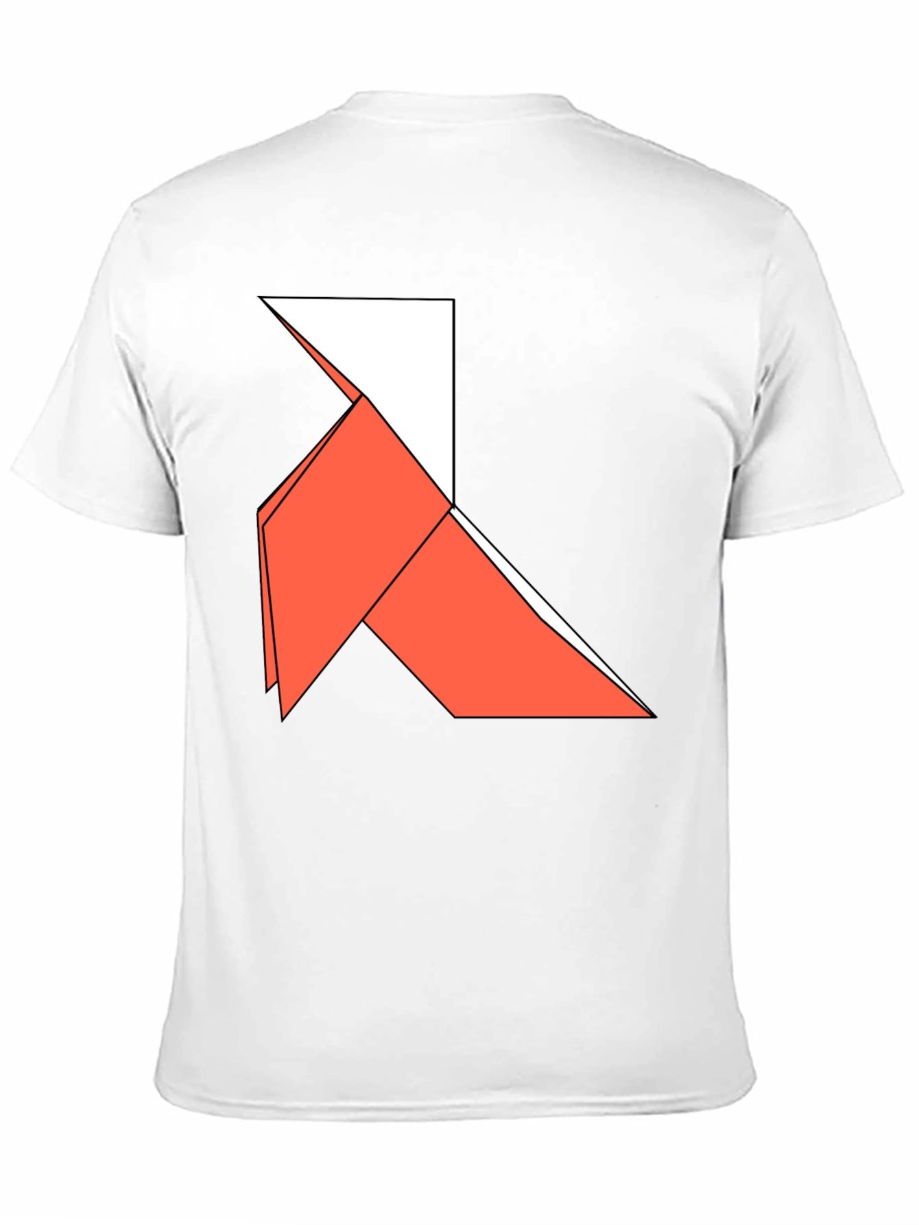 Origami Bird Graphic Tee - Casual Style