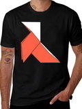 Origami Bird Graphic Tee - Casual Style