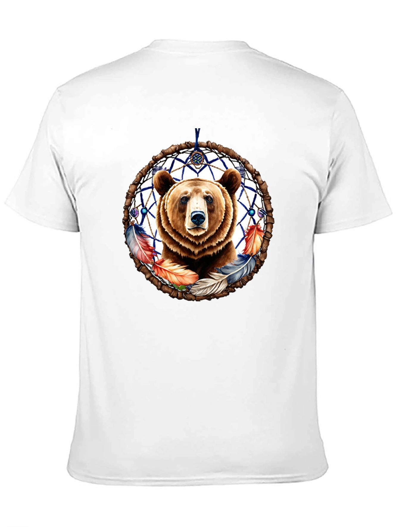 Bear Dreamcatcher Graphic Tee - Black