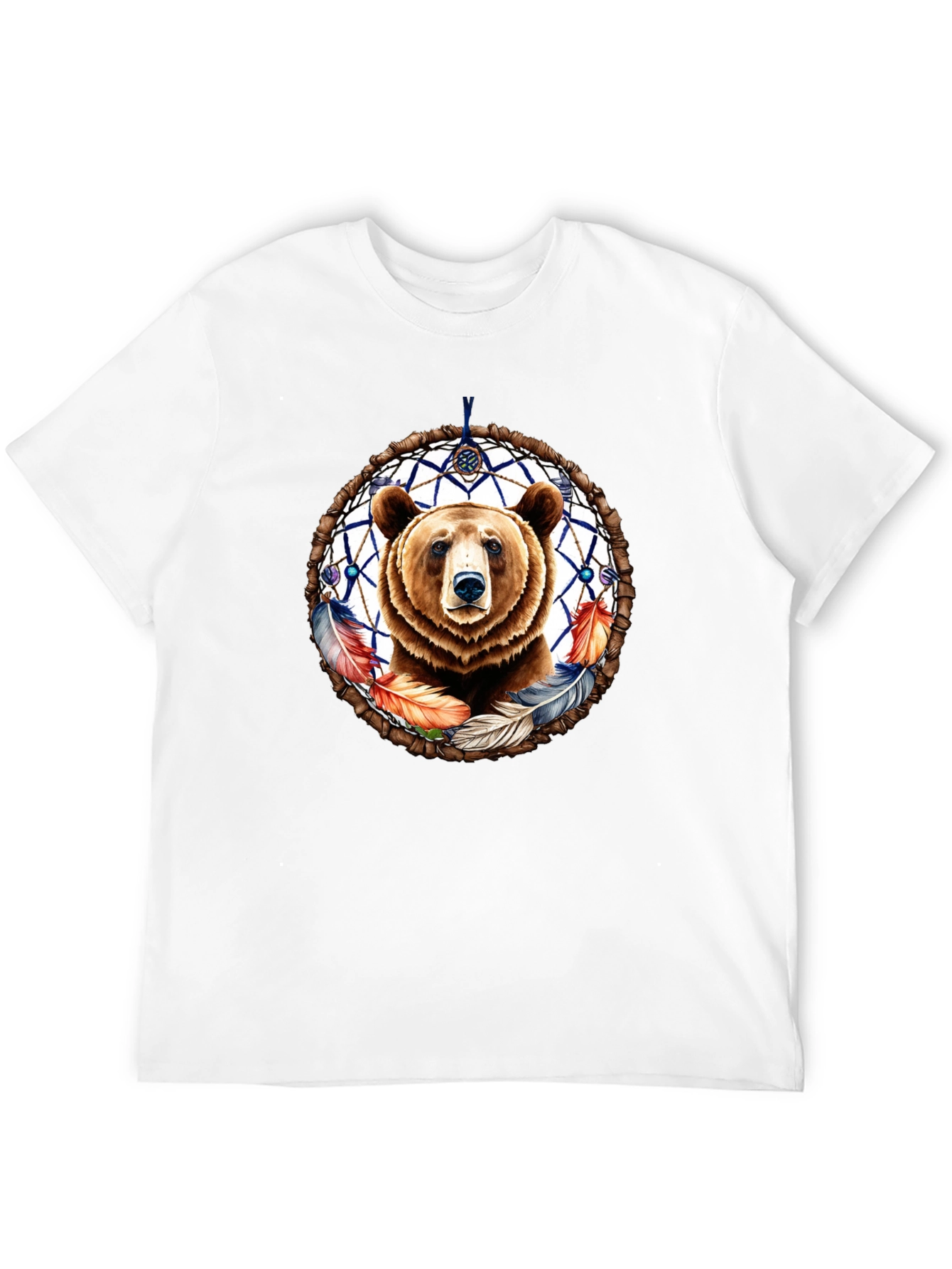 Bear Dreamcatcher Graphic Tee - Black