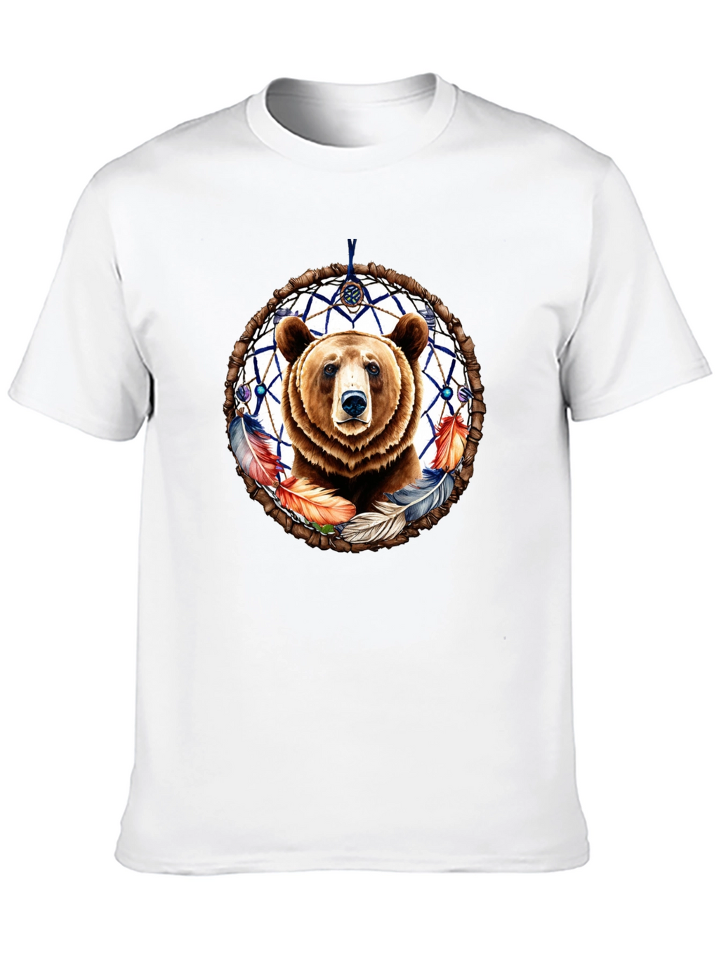 Bear Dreamcatcher Graphic Tee - Black