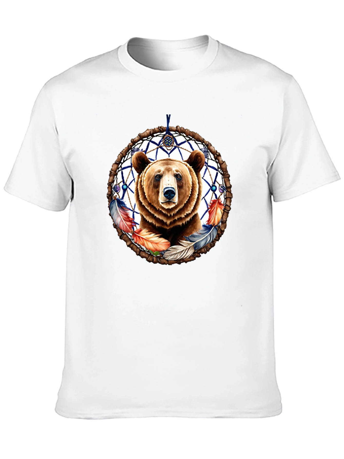 Bear Dreamcatcher Graphic Tee - Black