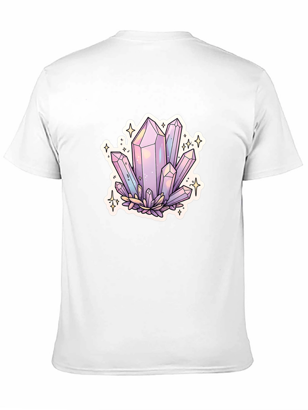 Crystal Cluster Graphic Tee - Black Cotton Blend