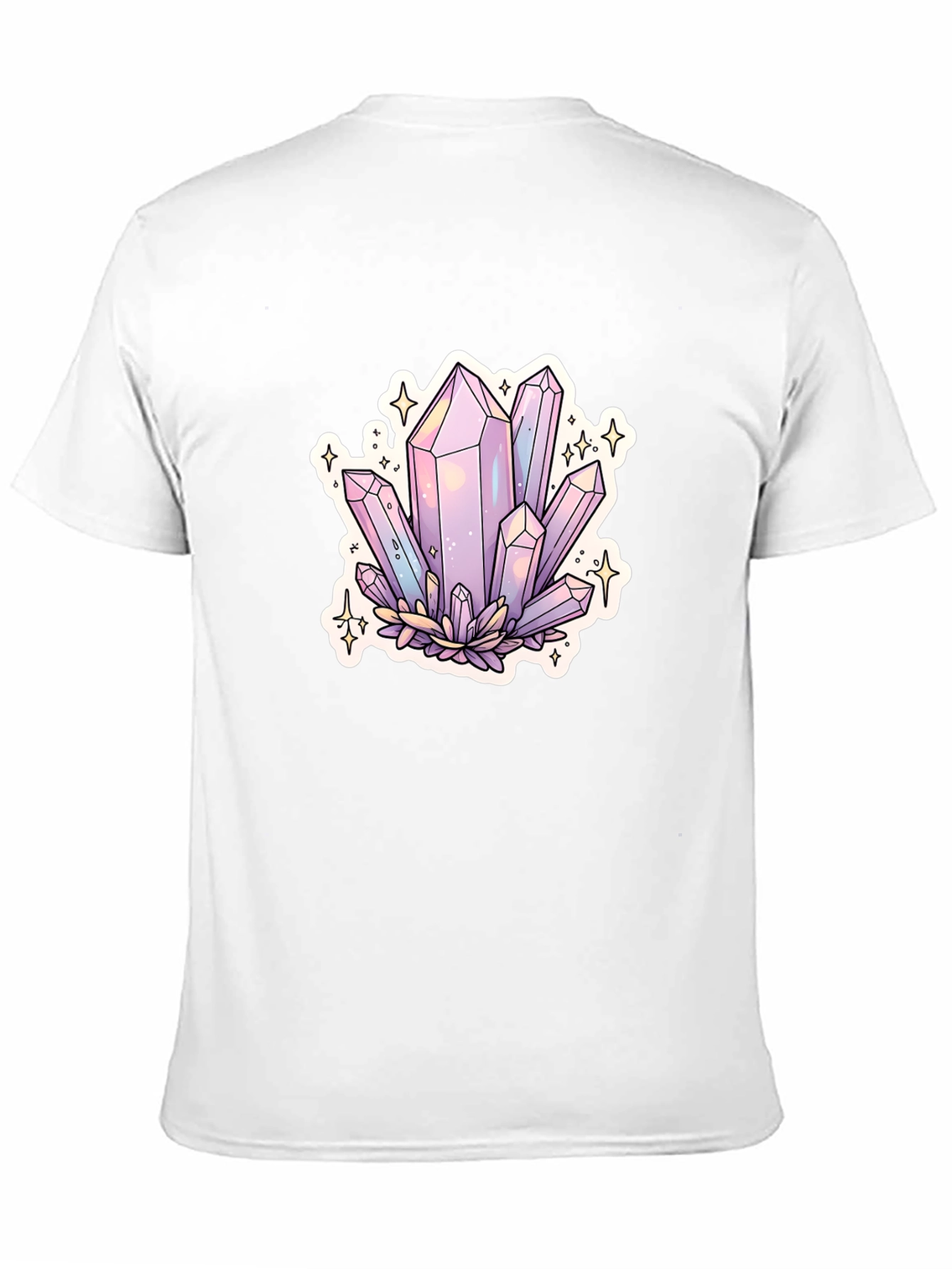Crystal Cluster Graphic Tee - Black Cotton Blend
