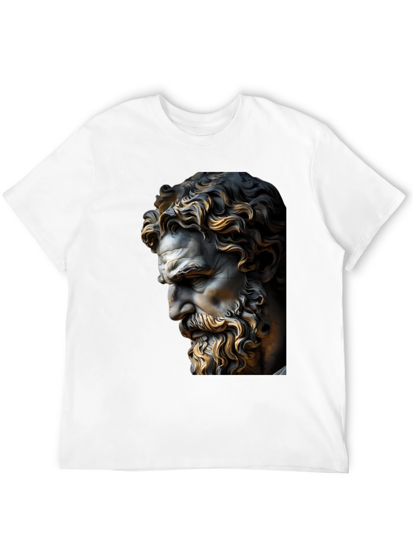Classical Statue Graphic Black T-Shirt