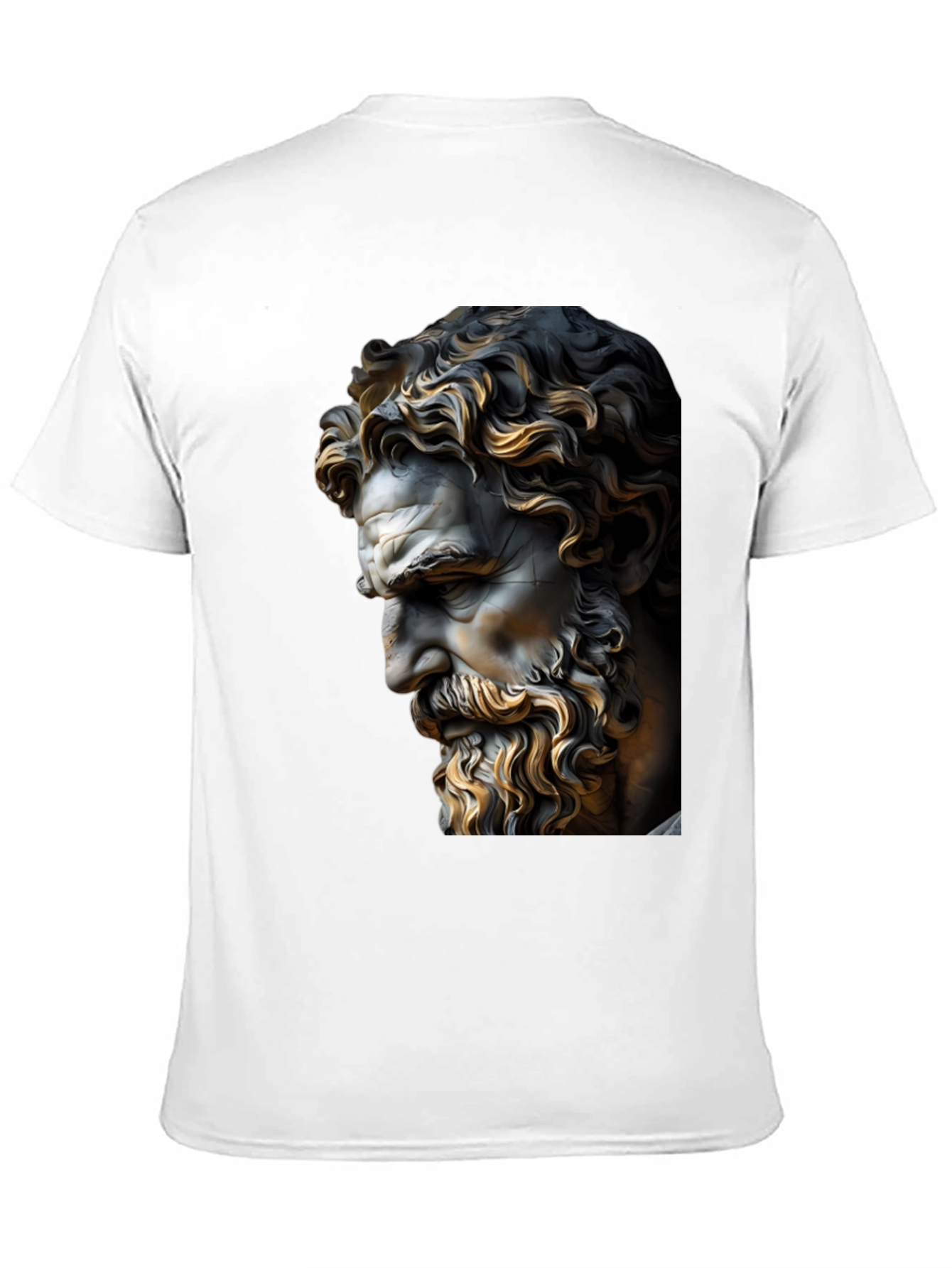 Classical Statue Graphic Black T-Shirt