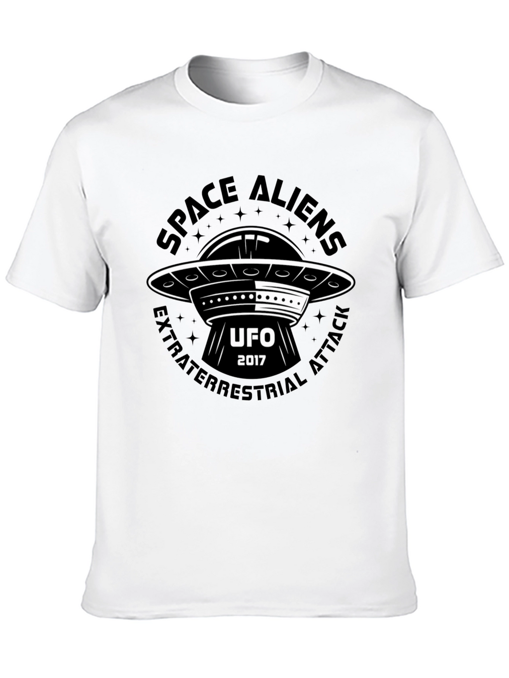 Space Aliens UFO T-Shirt - Extraterrestrial Attack 2017