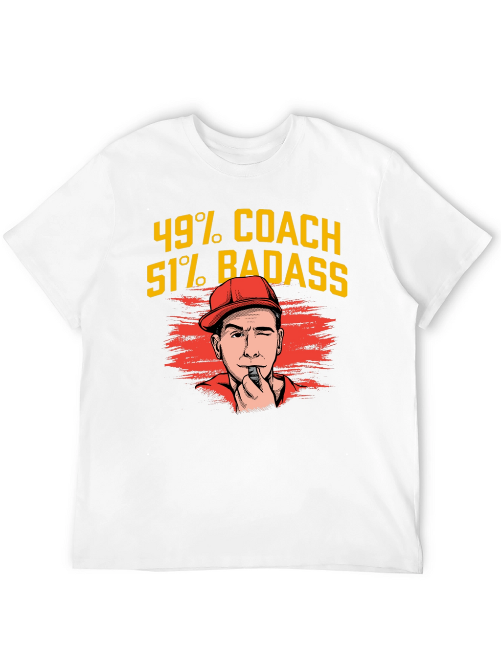 49% Coach 51% Badass Graphic T-Shirt