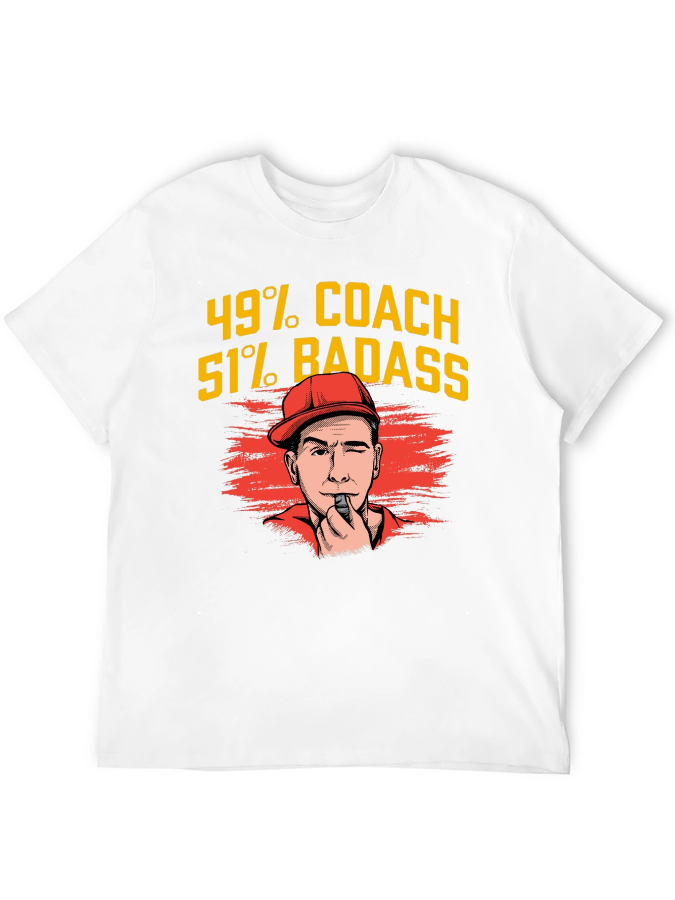 49% Coach 51% Badass Graphic T-Shirt