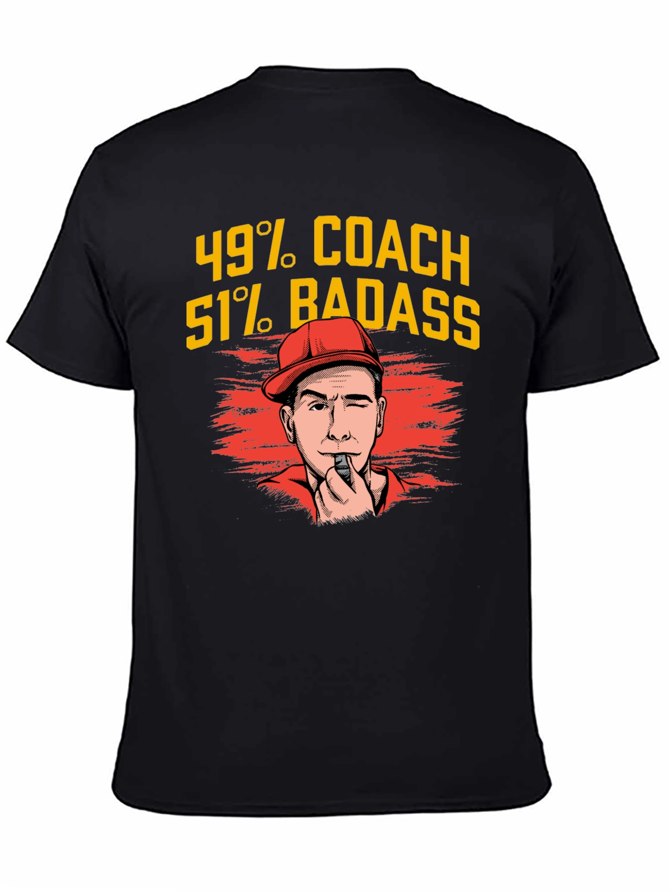 49% Coach 51% Badass Graphic T-Shirt