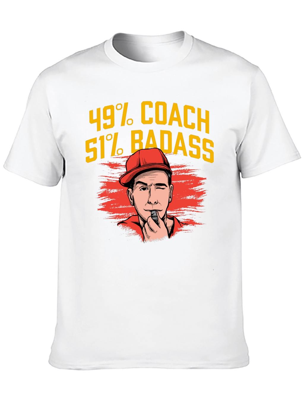 49% Coach 51% Badass Graphic T-Shirt