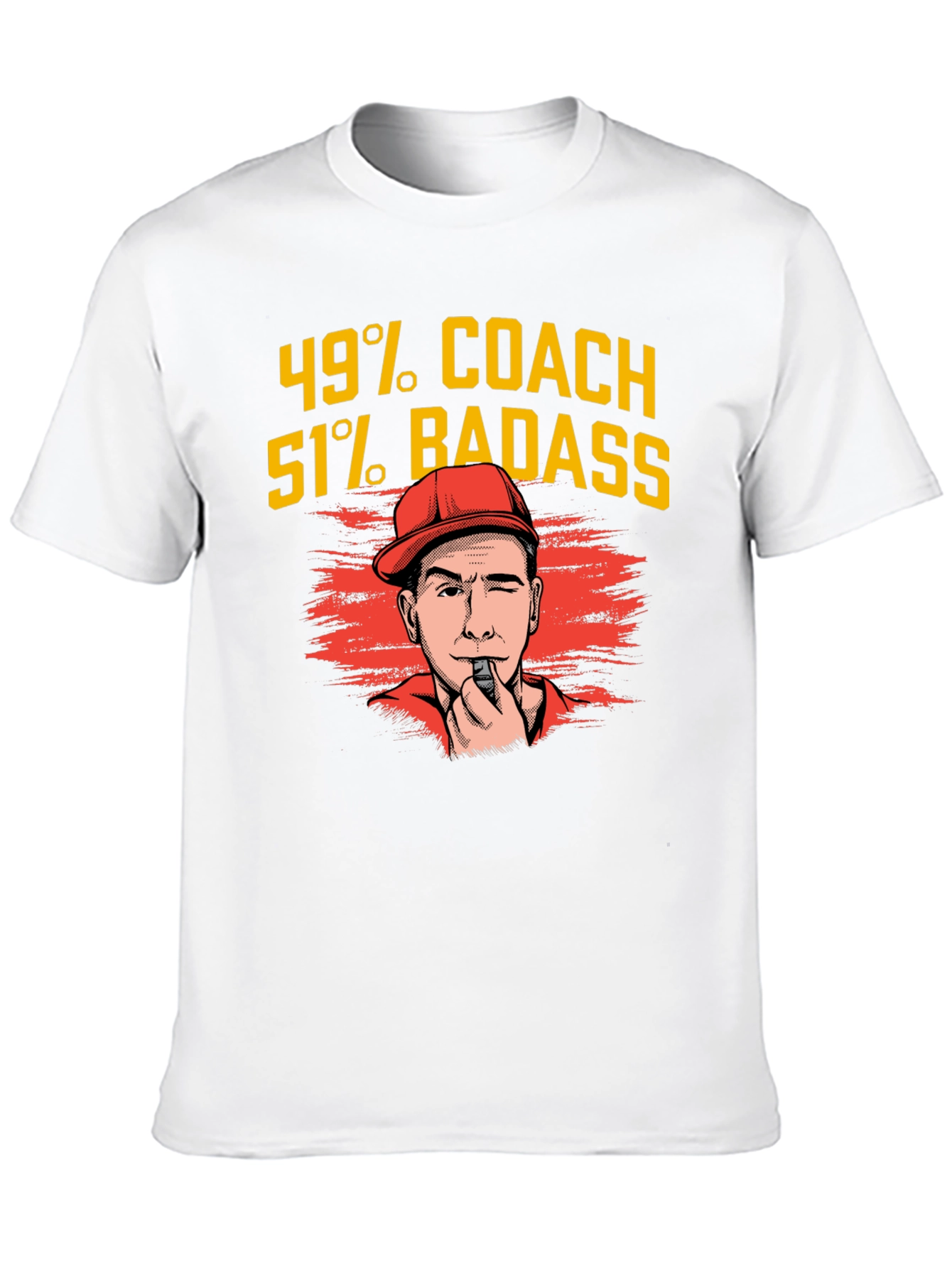 49% Coach 51% Badass Graphic T-Shirt