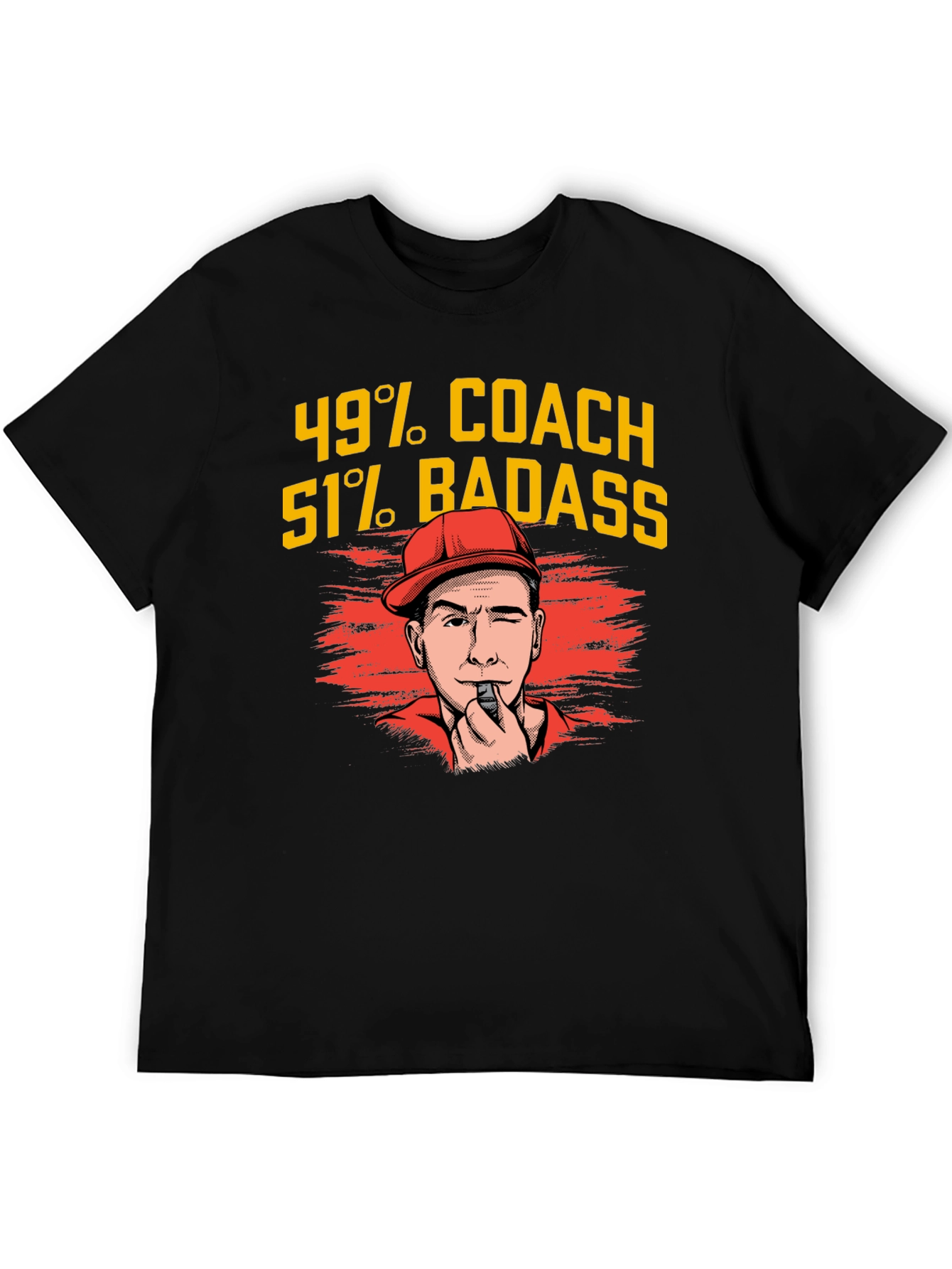 49% Coach 51% Badass Graphic T-Shirt