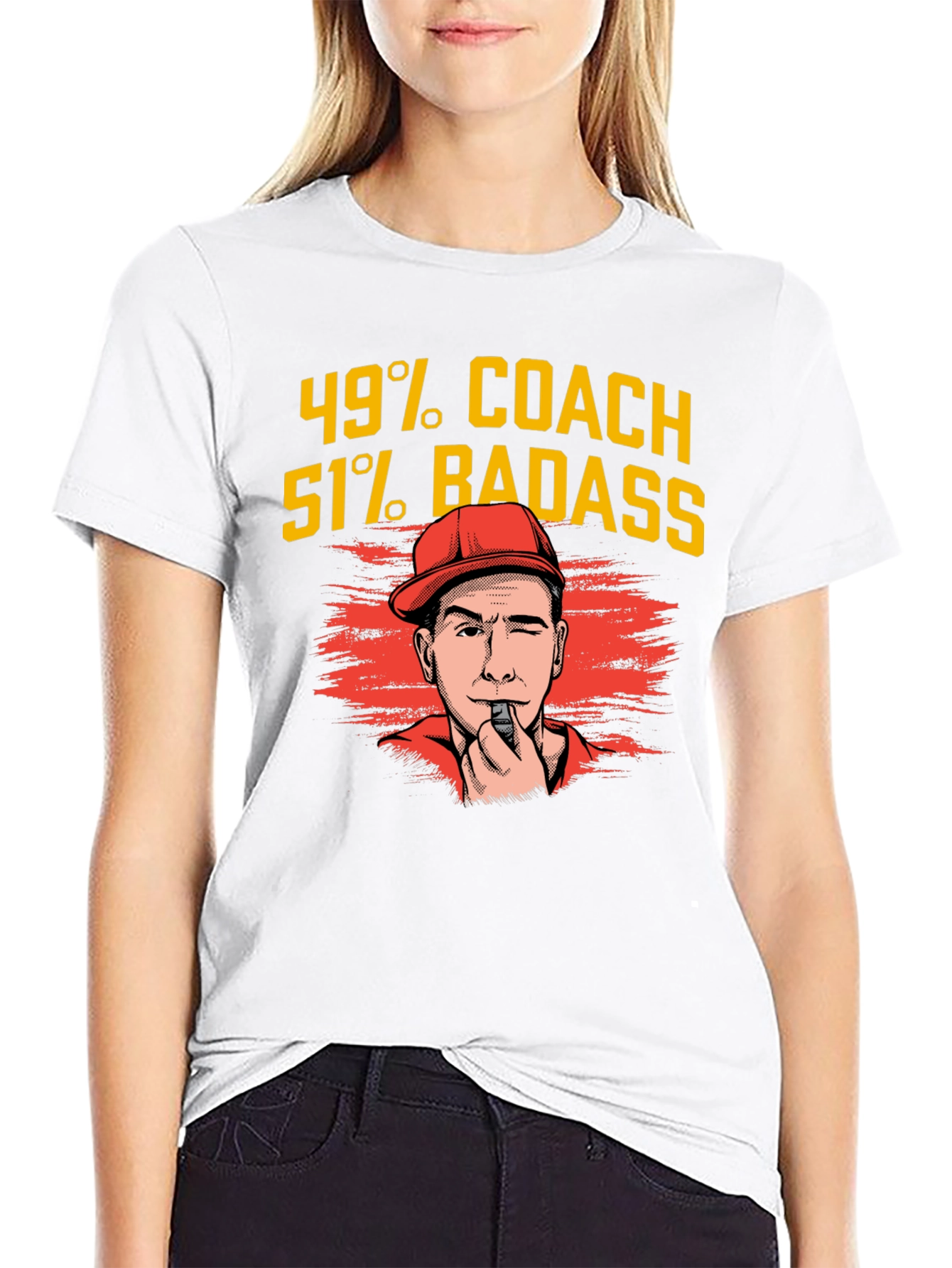 49% Coach 51% Badass Graphic T-Shirt