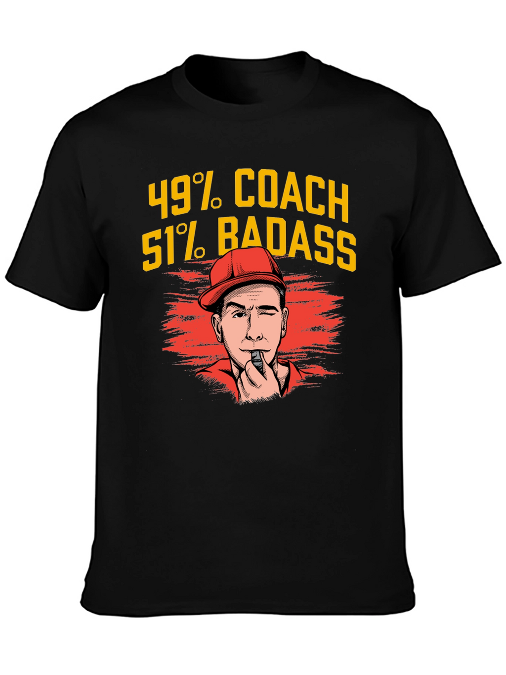 49% Coach 51% Badass Graphic T-Shirt
