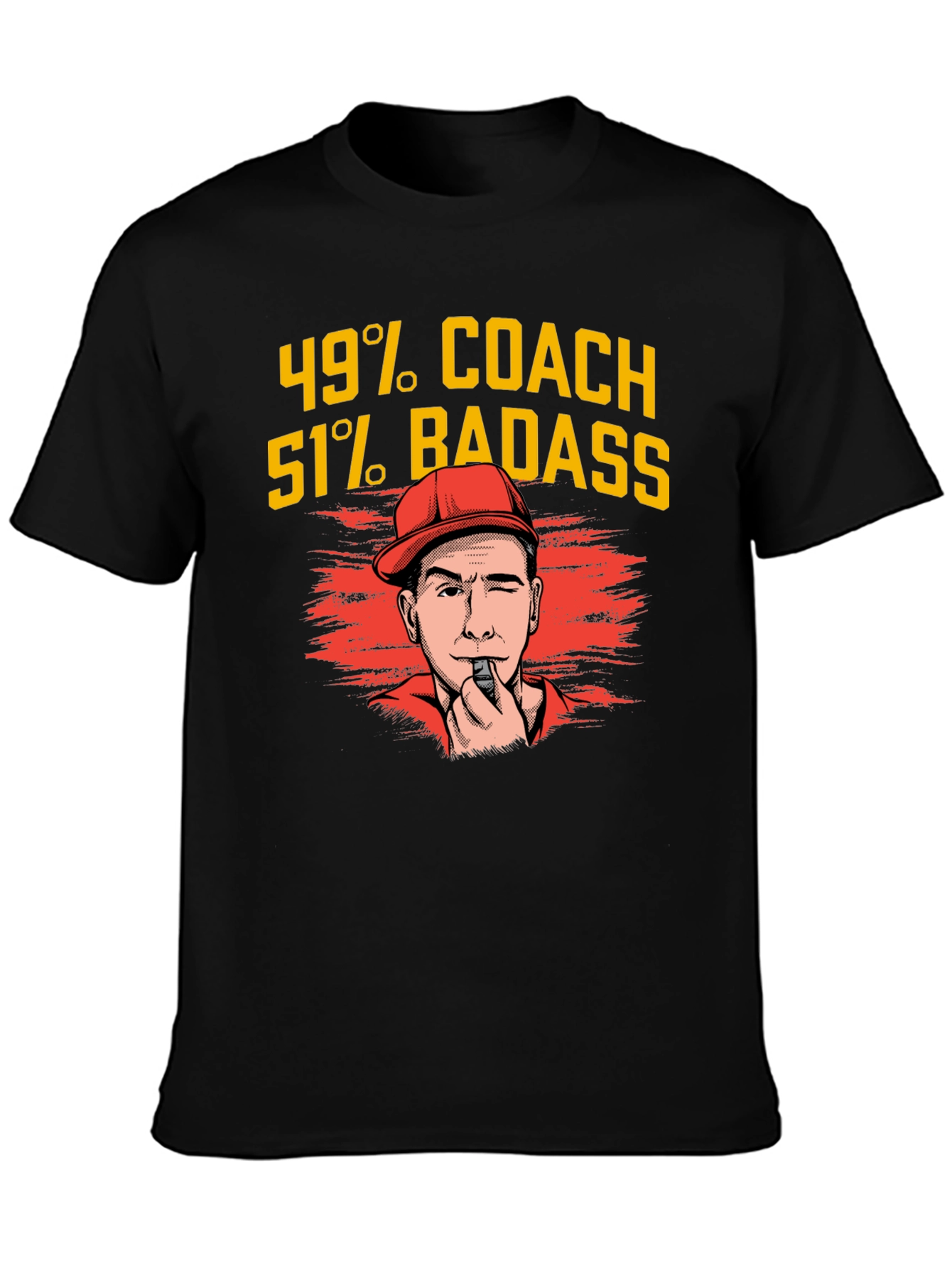 49% Coach 51% Badass Graphic T-Shirt