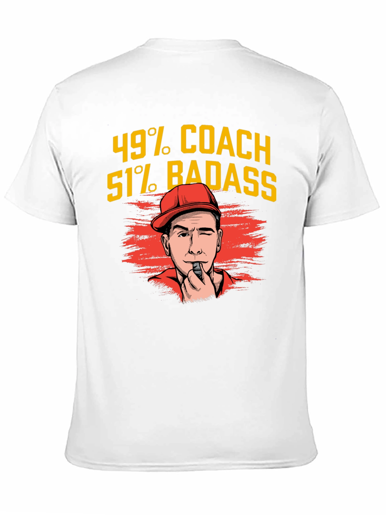 49% Coach 51% Badass Graphic T-Shirt