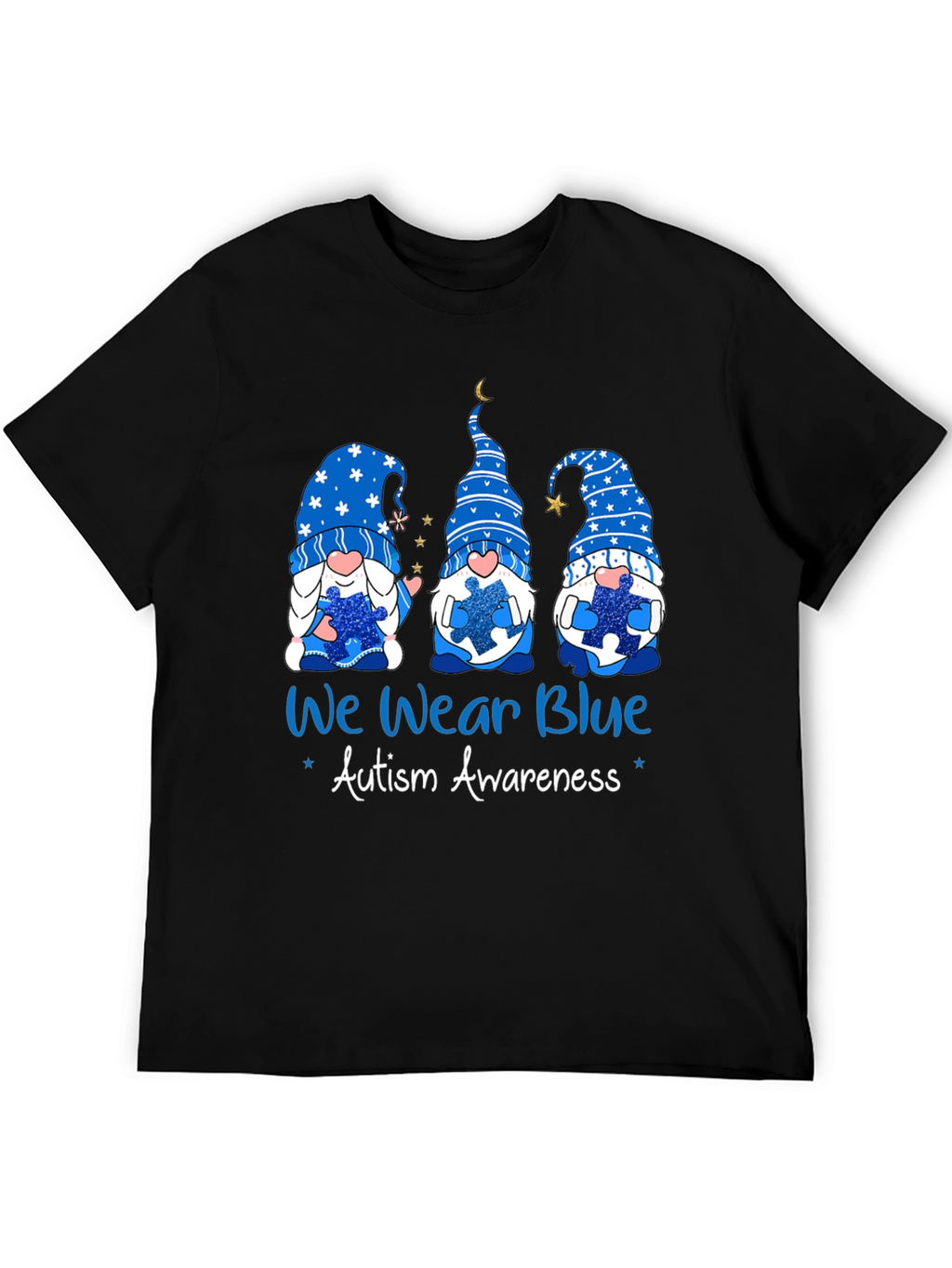 Autism Awareness Blue Gnome T-Shirt