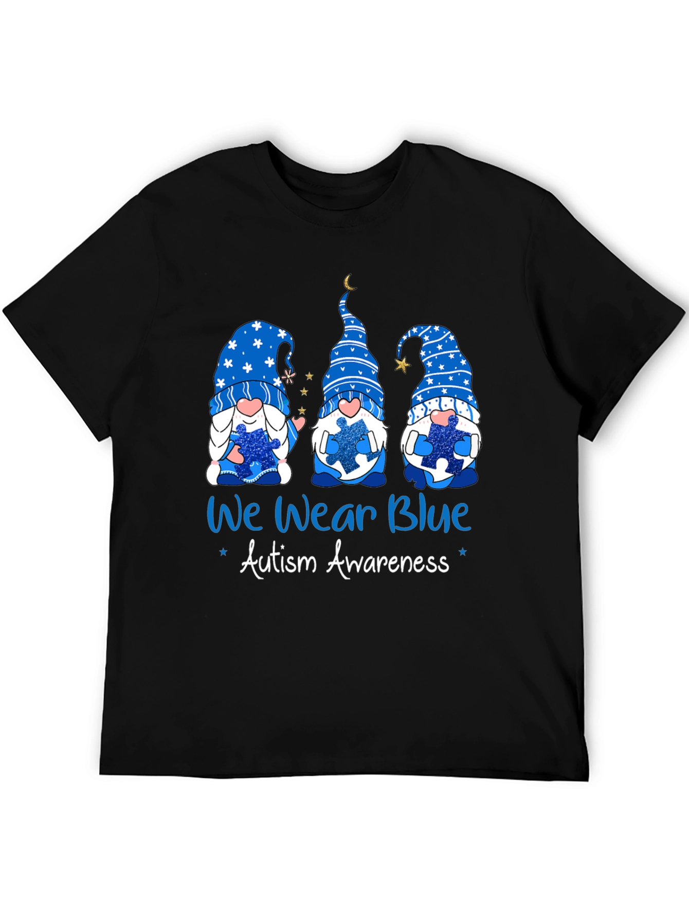 Autism Awareness Blue Gnome T-Shirt