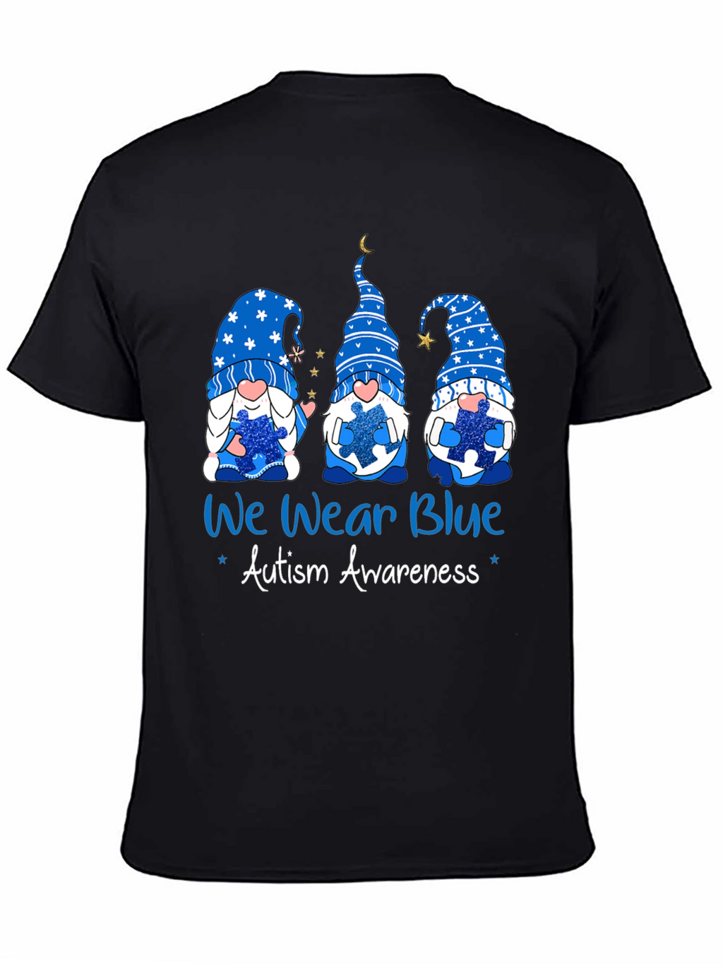 Autism Awareness Blue Gnome T-Shirt