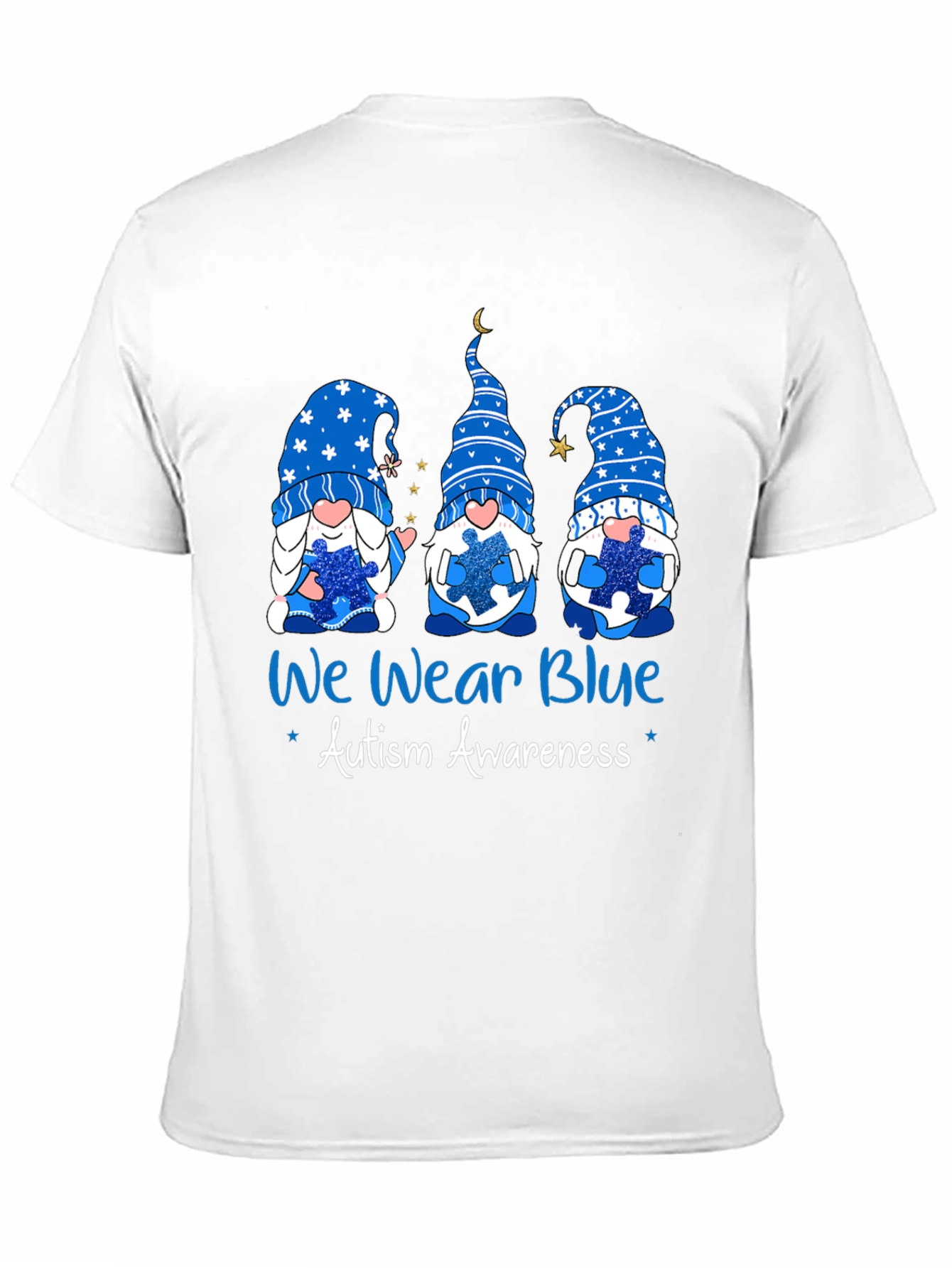 Autism Awareness Blue Gnome T-Shirt