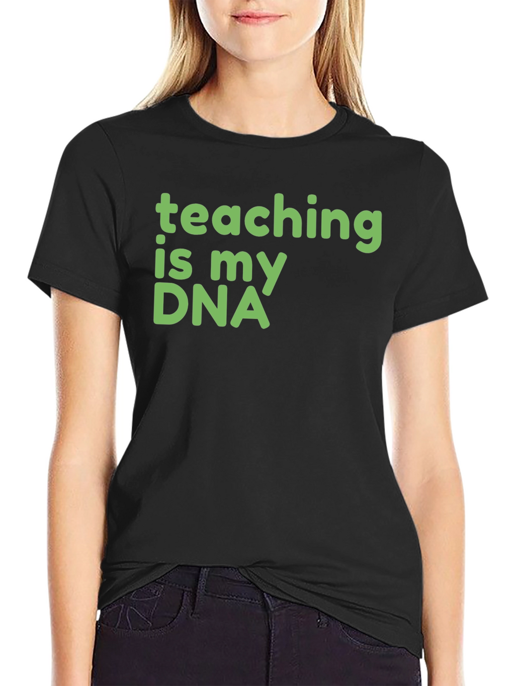 Teaching Is My DNA Black T-Shirt